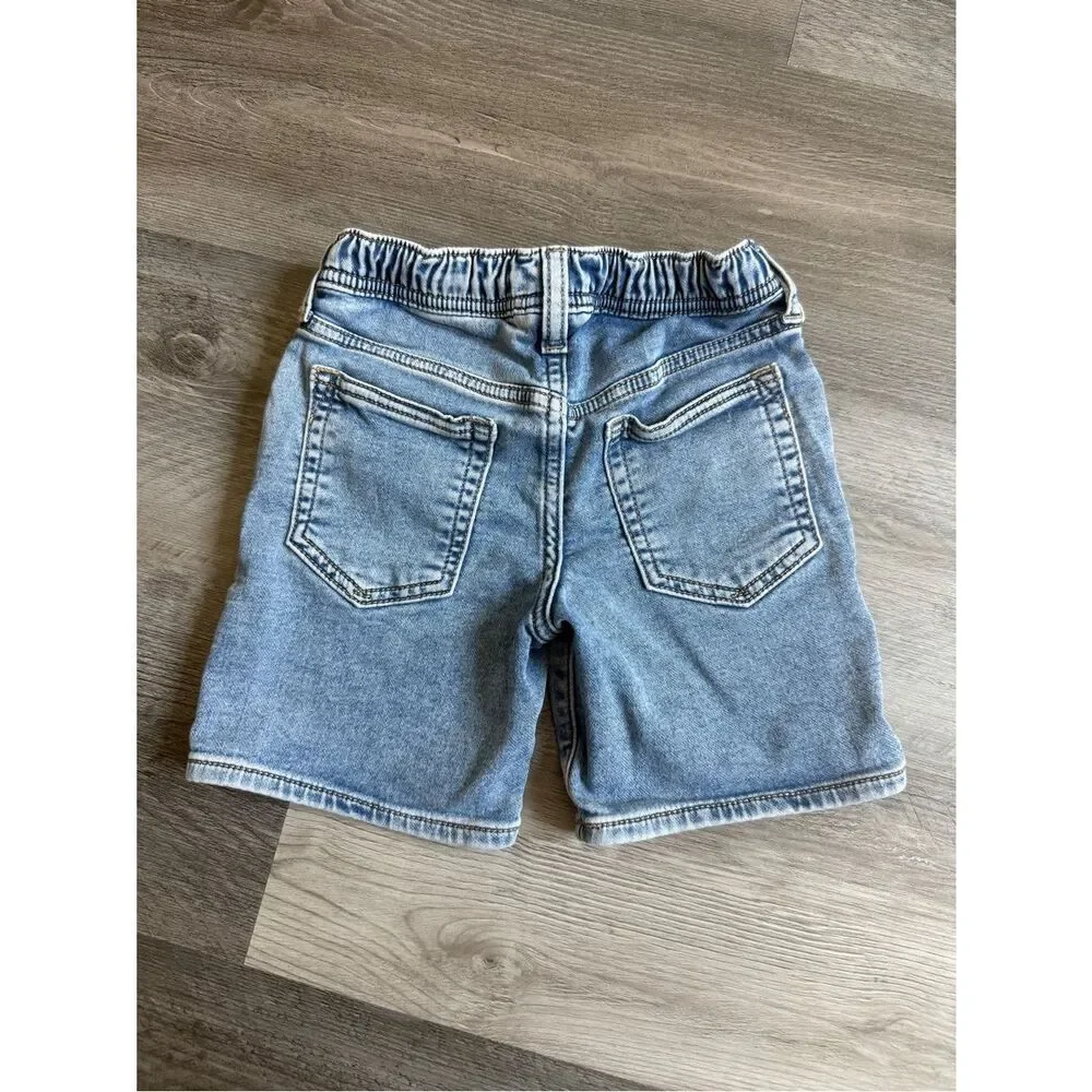 GAP Baby Elastic Waist Pull On Denim Shorts 4 Years